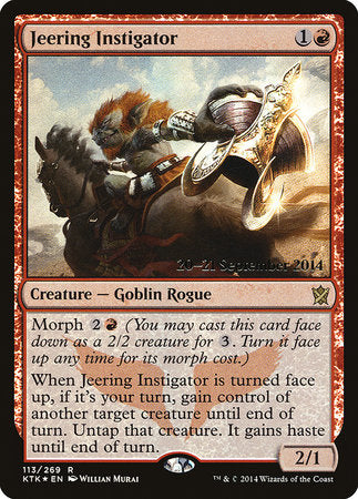 Jeering Instigator [Khans of Tarkir Promos] | Cracking-Singles