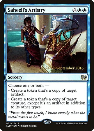 Saheeli's Artistry [Kaladesh Promos] | Cracking-Singles