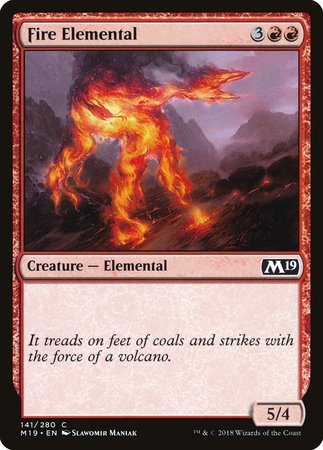 Fire Elemental [Core Set 2019] | Cracking-Singles