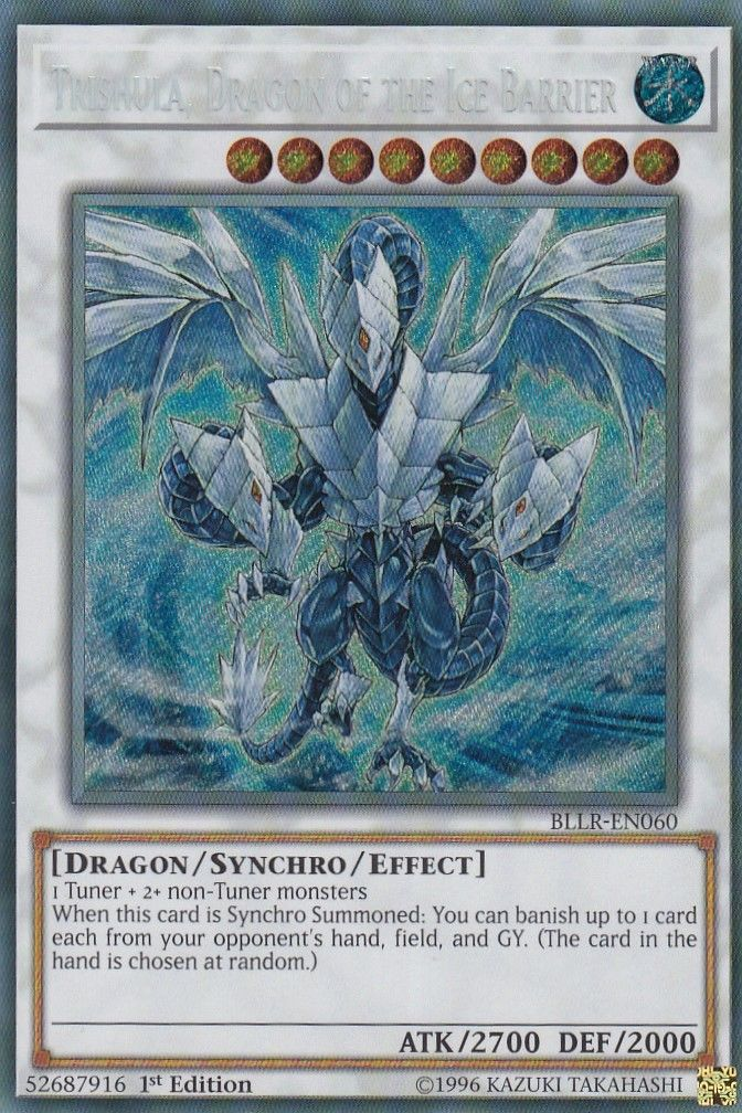 Trishula, Dragon of the Ice Barrier [BLLR-EN060] Secret Rare | Cracking-Singles