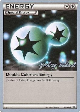 Double Colorless Energy (92/99) (CMT - Zachary Bokhari) [World Championships 2012] | Cracking-Singles