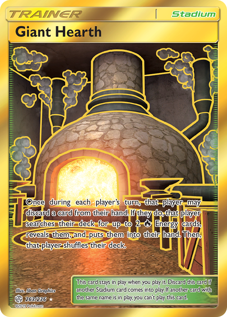 Giant Hearth (263/236) [Sun & Moon: Cosmic Eclipse] | Cracking-Singles