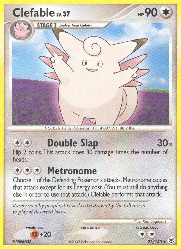 Clefable (22/130) [Diamond & Pearl: Base Set] | Cracking-Singles