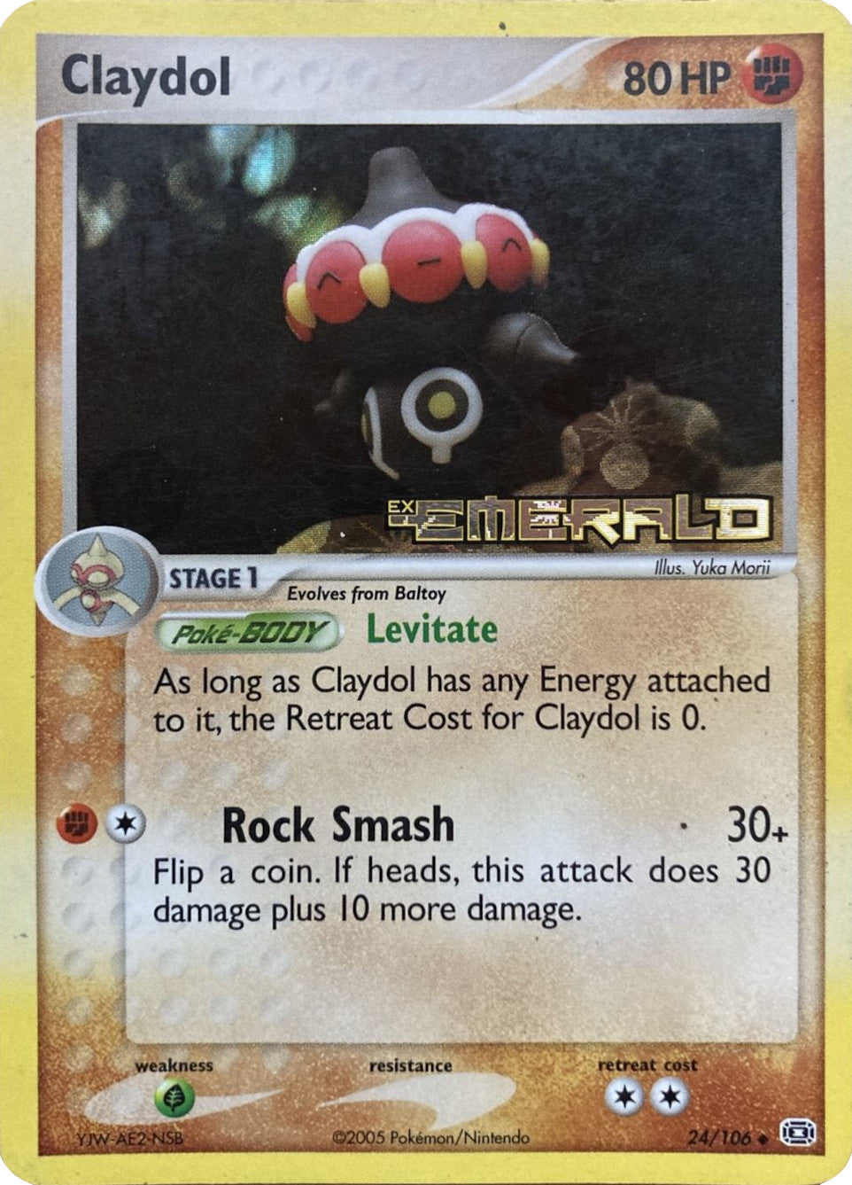 Claydol (24/106) (Stamped) [EX: Emerald] | Cracking-Singles