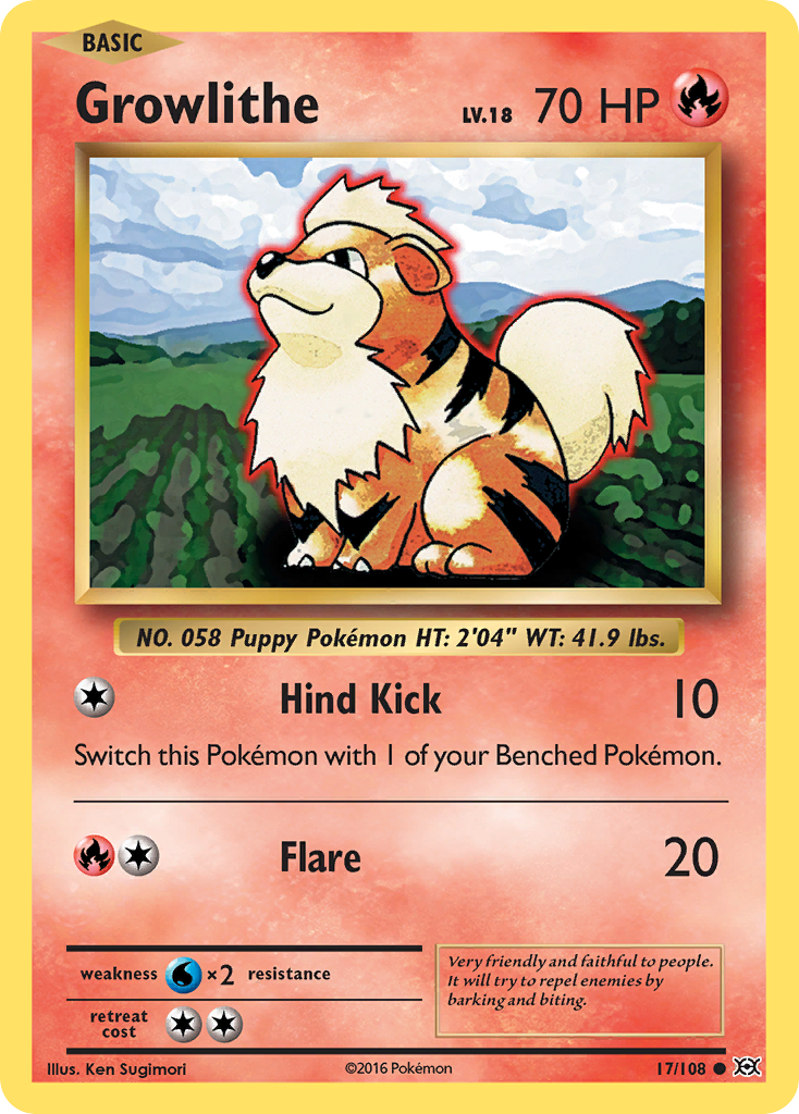 Growlithe (17/108) [XY: Evolutions] | Cracking-Singles