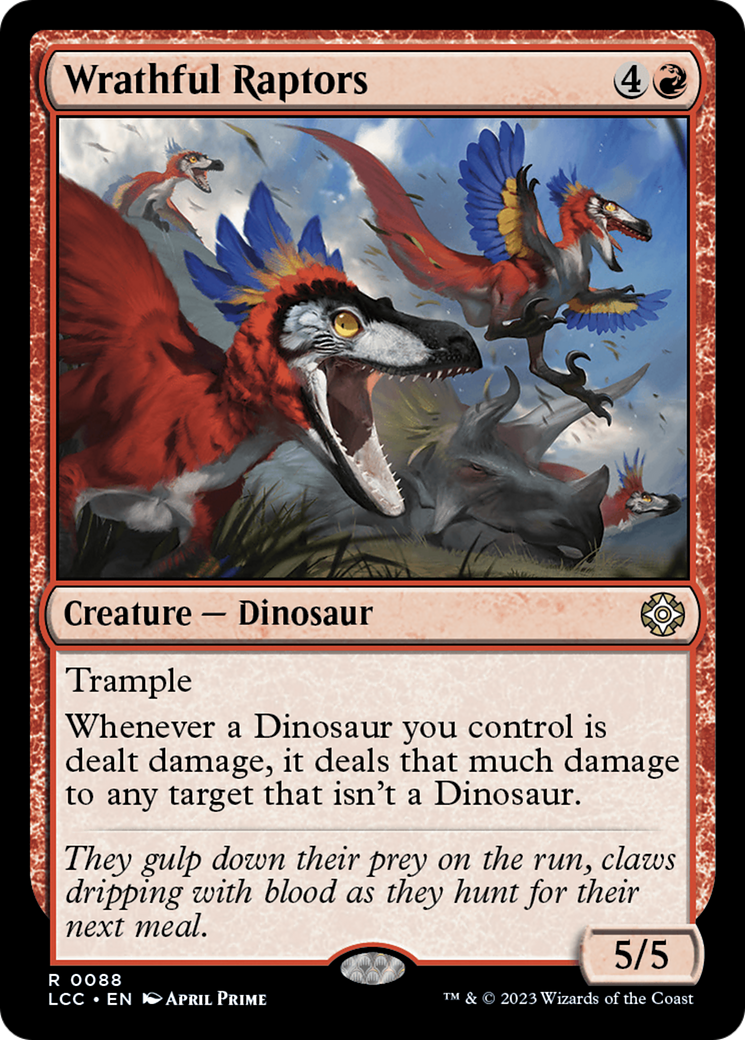 Wrathful Raptors [The Lost Caverns of Ixalan Commander] | Cracking-Singles