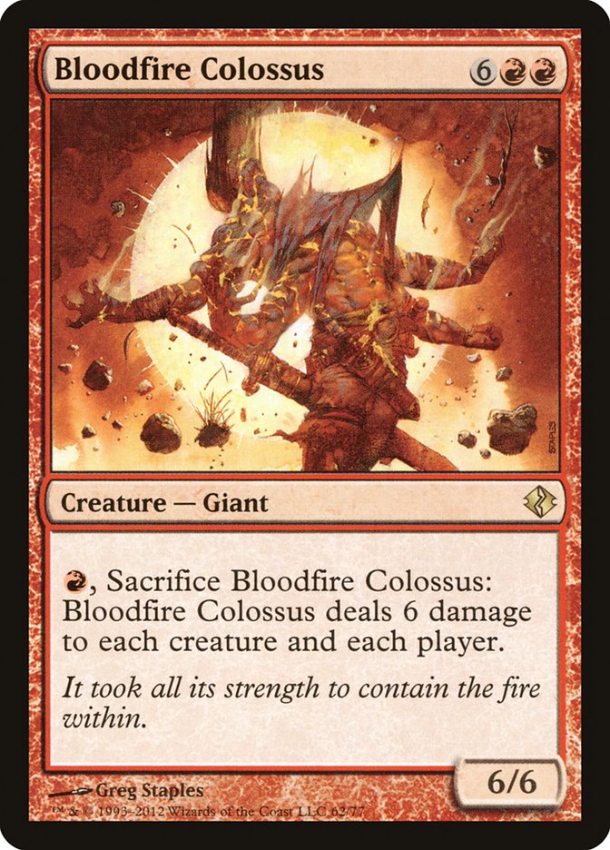 Bloodfire Colossus [Duel Decks: Venser vs. Koth] | Cracking-Singles