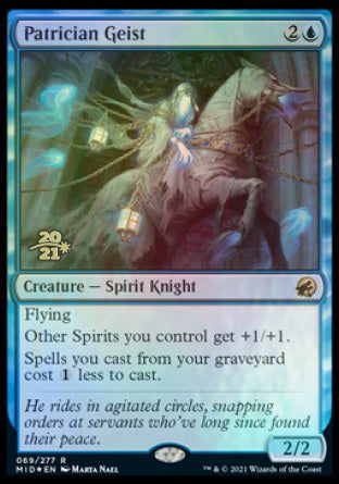 Patrician Geist [Innistrad: Midnight Hunt Prerelease Promos] | Cracking-Singles