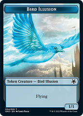 Bird Illusion // Elf Warrior Double-Sided Token [Game Night: Free-for-All Tokens] | Cracking-Singles