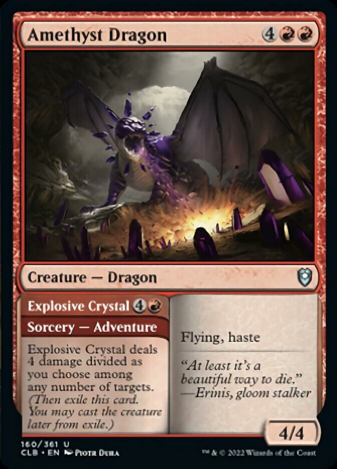 Amethyst Dragon // Explosive Crystal [Commander Legends: Battle for Baldur's Gate] | Cracking-Singles