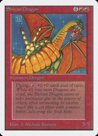 Shivan Dragon [Unlimited Edition] | Cracking-Singles