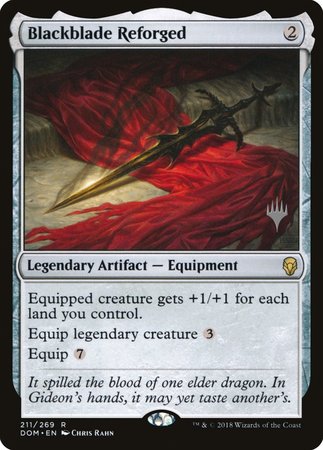 Blackblade Reforged [Dominaria Promos] | Cracking-Singles