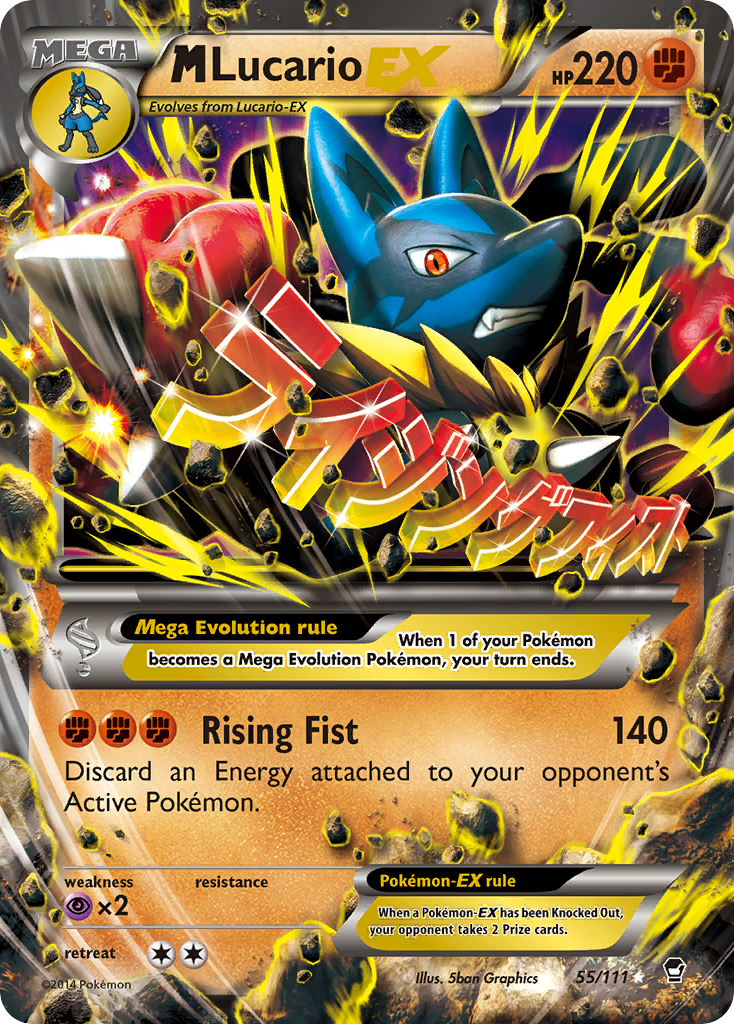 M Lucario EX (55/111) [XY: Furious Fists] | Cracking-Singles