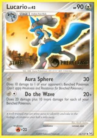 Lucario (53/127) (Staff Prerelease Promo) [Diamond & Pearl: Black Star Promos] | Cracking-Singles