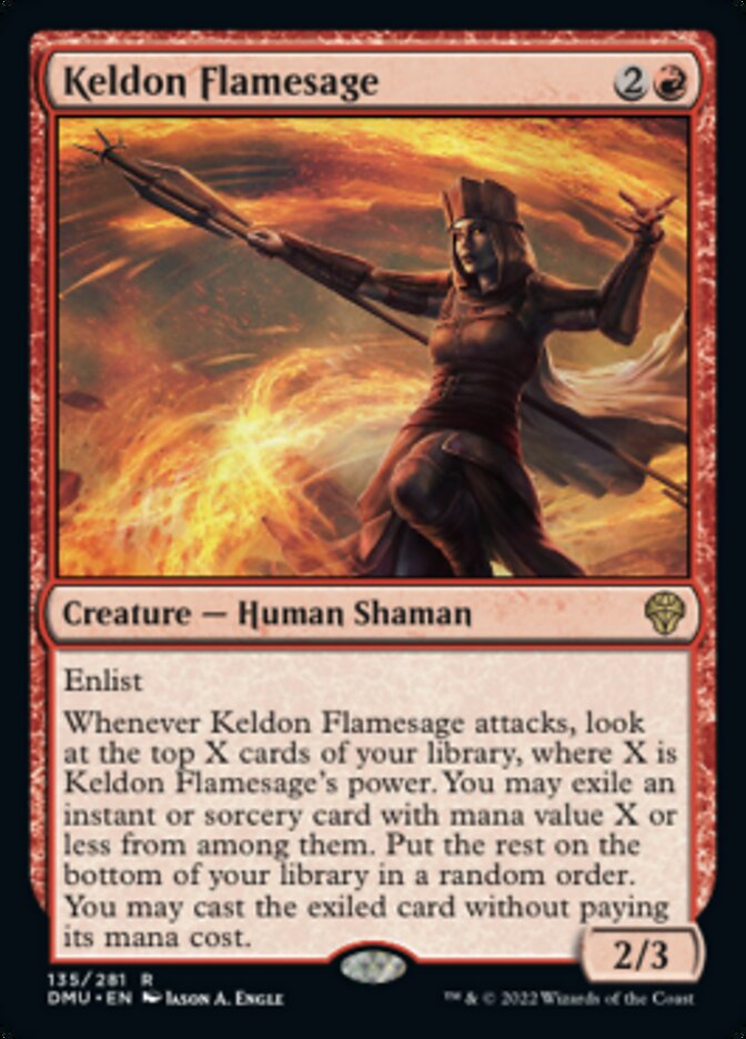 Keldon Flamesage [Dominaria United] | Cracking-Singles