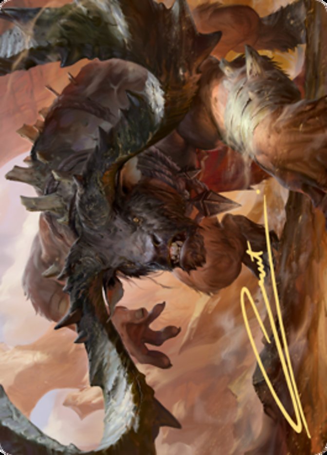 Moraug, Fury of Akoum Art Card [Zendikar Rising Art Series] | Cracking-Singles