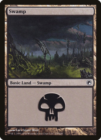 Swamp (239) [Scars of Mirrodin] | Cracking-Singles