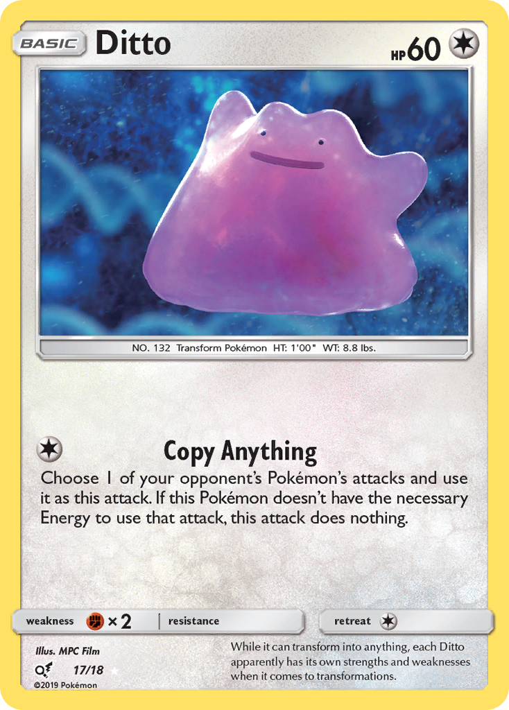 Ditto (17/18) [Sun & Moon: Detective Pikachu] | Cracking-Singles