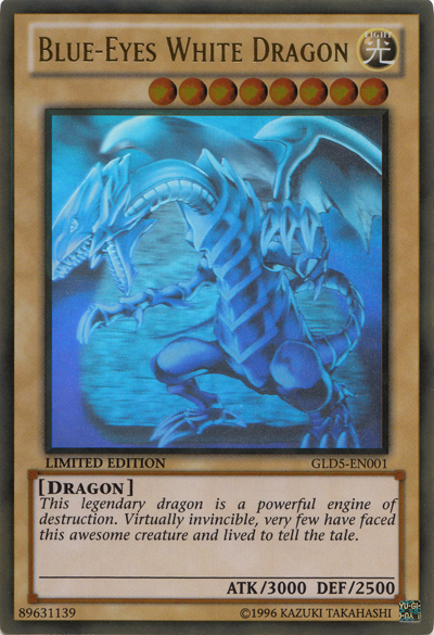 Blue-Eyes White Dragon [GLD5-EN001] Ghost/Gold Rare | Cracking-Singles