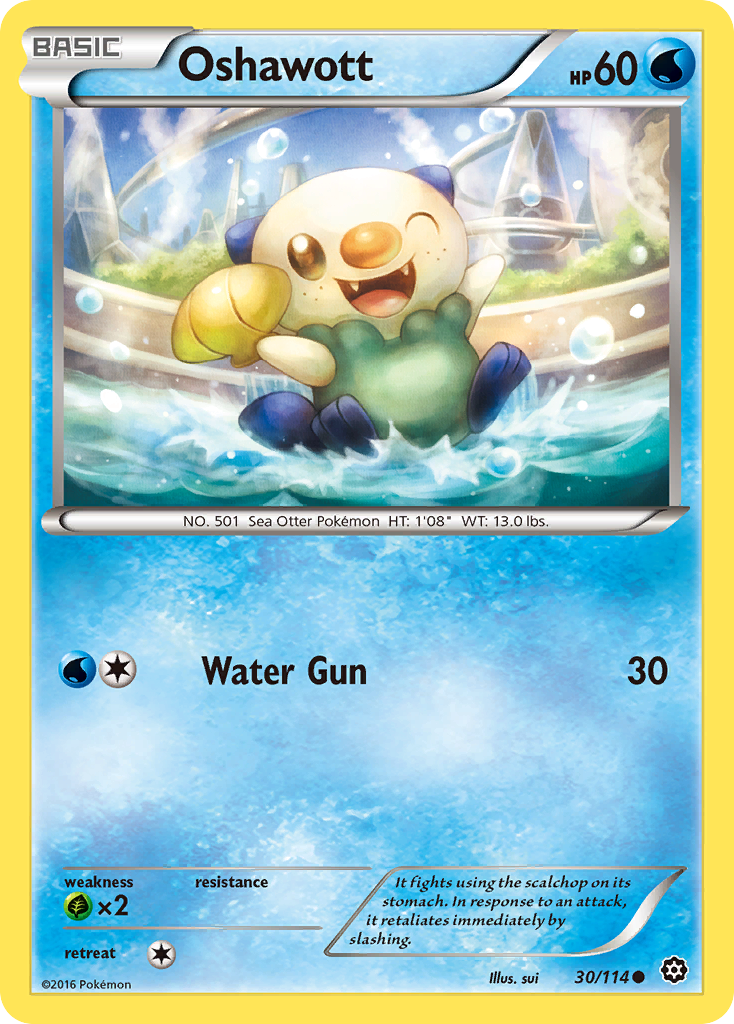 Oshawott (30/114) [XY: Steam Siege] | Cracking-Singles