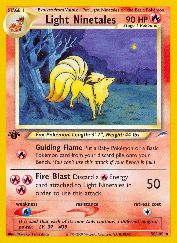 Light Ninetales (50/105) [Neo Destiny 1st Edition] | Cracking-Singles