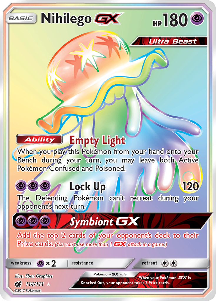 Nihilego GX (114/111) [Sun & Moon: Crimson Invasion] | Cracking-Singles