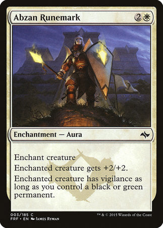 Abzan Runemark [Fate Reforged] | Cracking-Singles