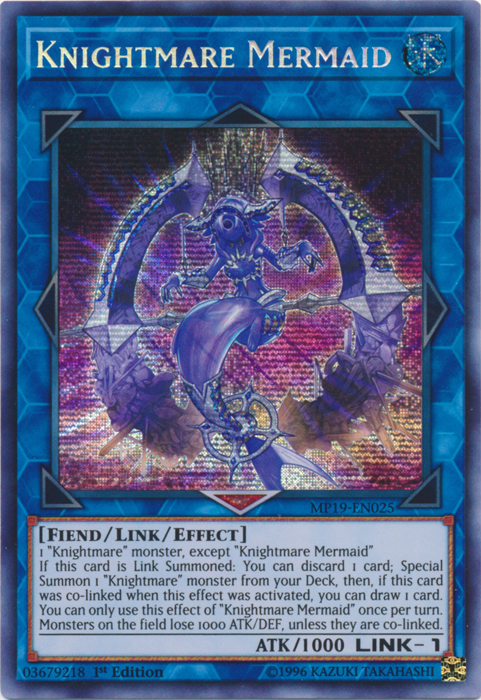 Knightmare Mermaid [MP19-EN025] Prismatic Secret Rare | Cracking-Singles