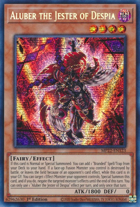 Aluber the Jester of Despia [MP22-EN123] Prismatic Secret Rare | Cracking-Singles