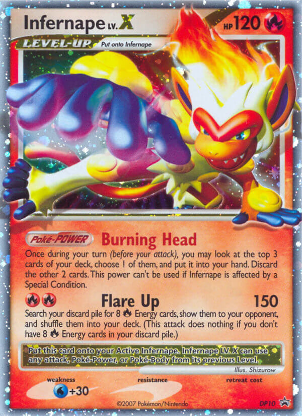 Infernape LV.X (DP10) [Diamond & Pearl: Black Star Promos] | Cracking-Singles