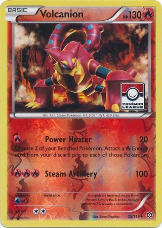 Volcanion (25/114) (League Promo) [XY: Steam Siege] | Cracking-Singles