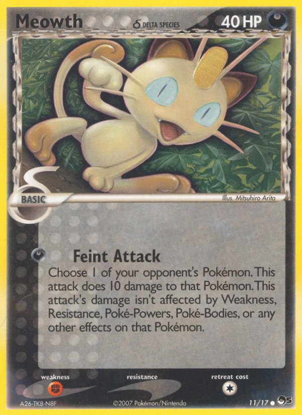 Meowth (11/17) (Delta Species) [POP Series 5] | Cracking-Singles