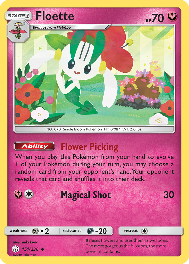 Floette (151/236) [Sun & Moon: Cosmic Eclipse] | Cracking-Singles