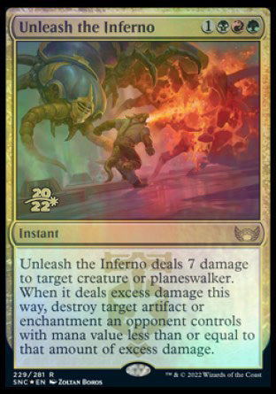 Unleash the Inferno [Streets of New Capenna Prerelease Promos] | Cracking-Singles