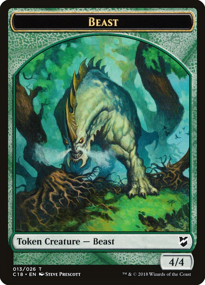 Beast (013/026) // Plant [Commander 2018 Tokens] | Cracking-Singles