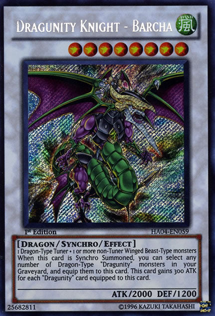 Dragunity Knight - Barcha [HA04-EN059] Secret Rare | Cracking-Singles