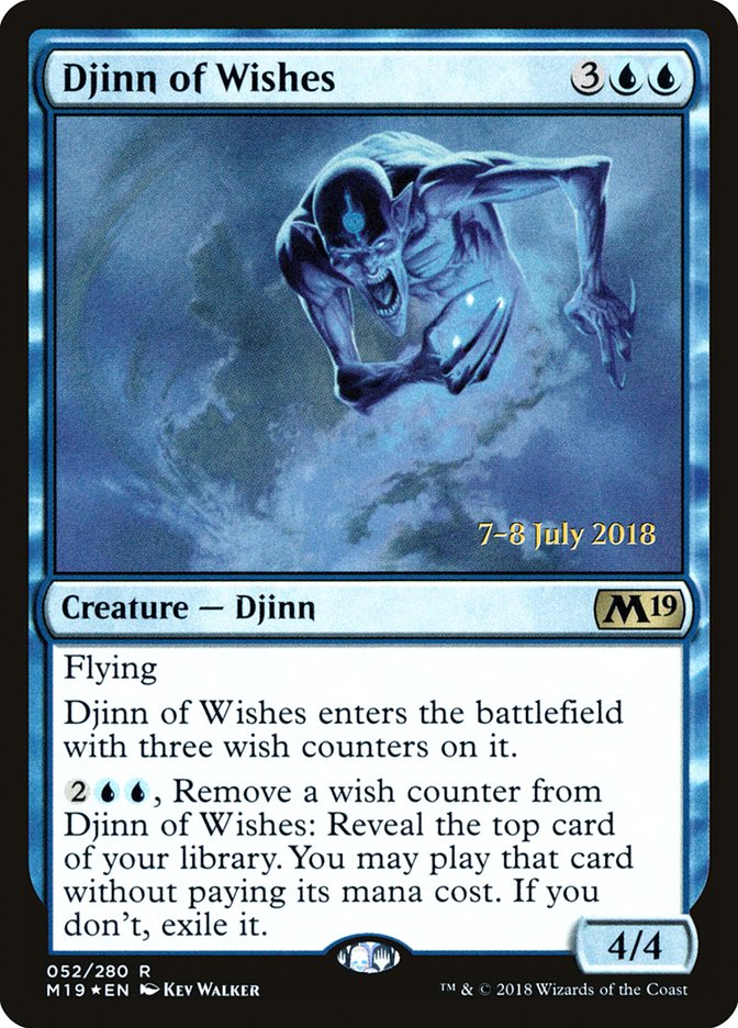 Djinn of Wishes  [Core Set 2019 Prerelease Promos] | Cracking-Singles