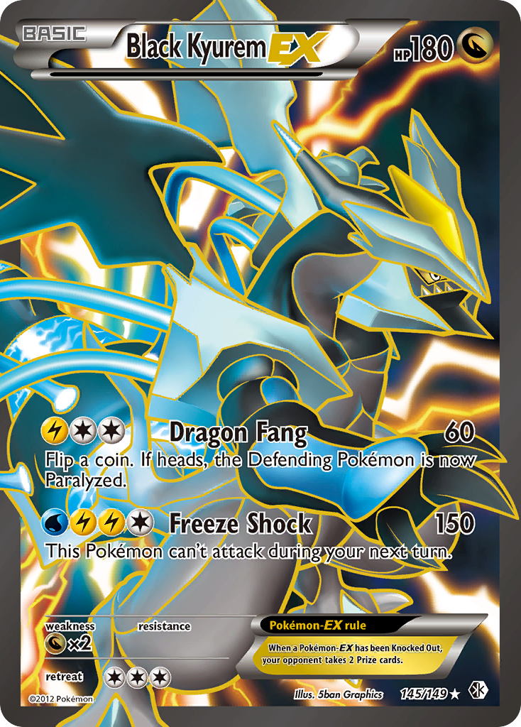 Black Kyurem EX (145/149) [Black & White: Boundaries Crossed] | Cracking-Singles