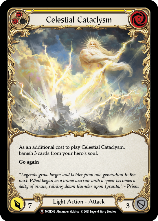 Celestial Cataclysm (Rainbow Foil) [U-MON062-RF] Unlimited Rainbow Foil | Cracking-Singles