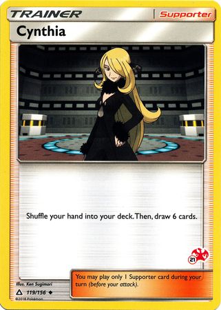 Cynthia (119/156) (Charizard Stamp #21) [Battle Academy 2020] | Cracking-Singles