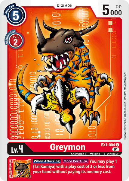 Greymon [EX1-004] [Classic Collection] | Cracking-Singles