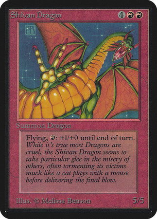 Shivan Dragon [Limited Edition Alpha] | Cracking-Singles