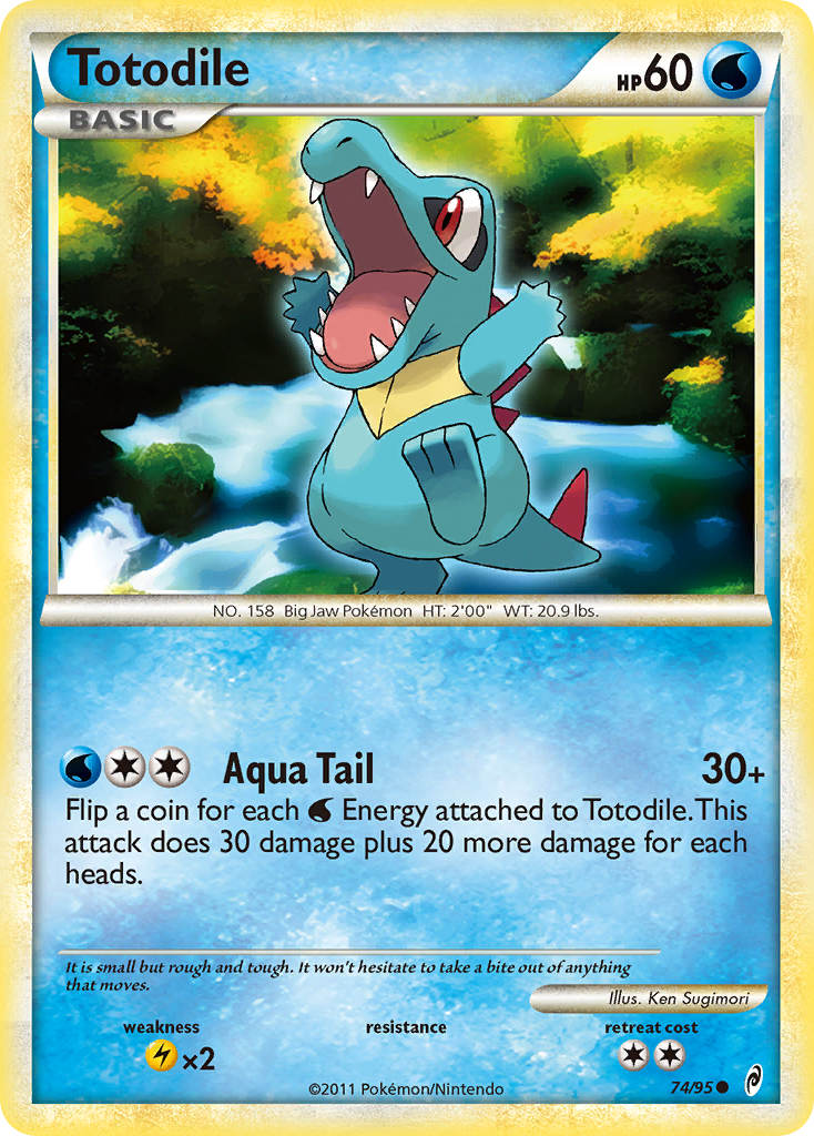 Totodile (74/95) [HeartGold & SoulSilver: Call of Legends] | Cracking-Singles