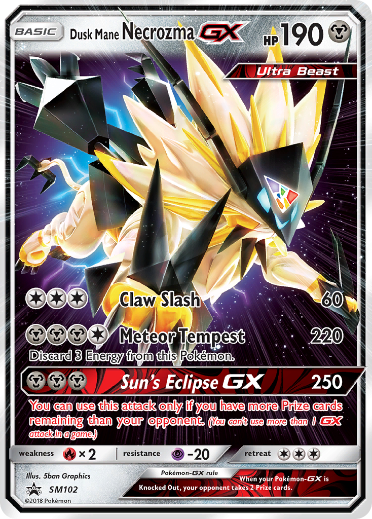 Dusk Mane Necrozma GX (SM102) [Sun & Moon: Black Star Promos] | Cracking-Singles