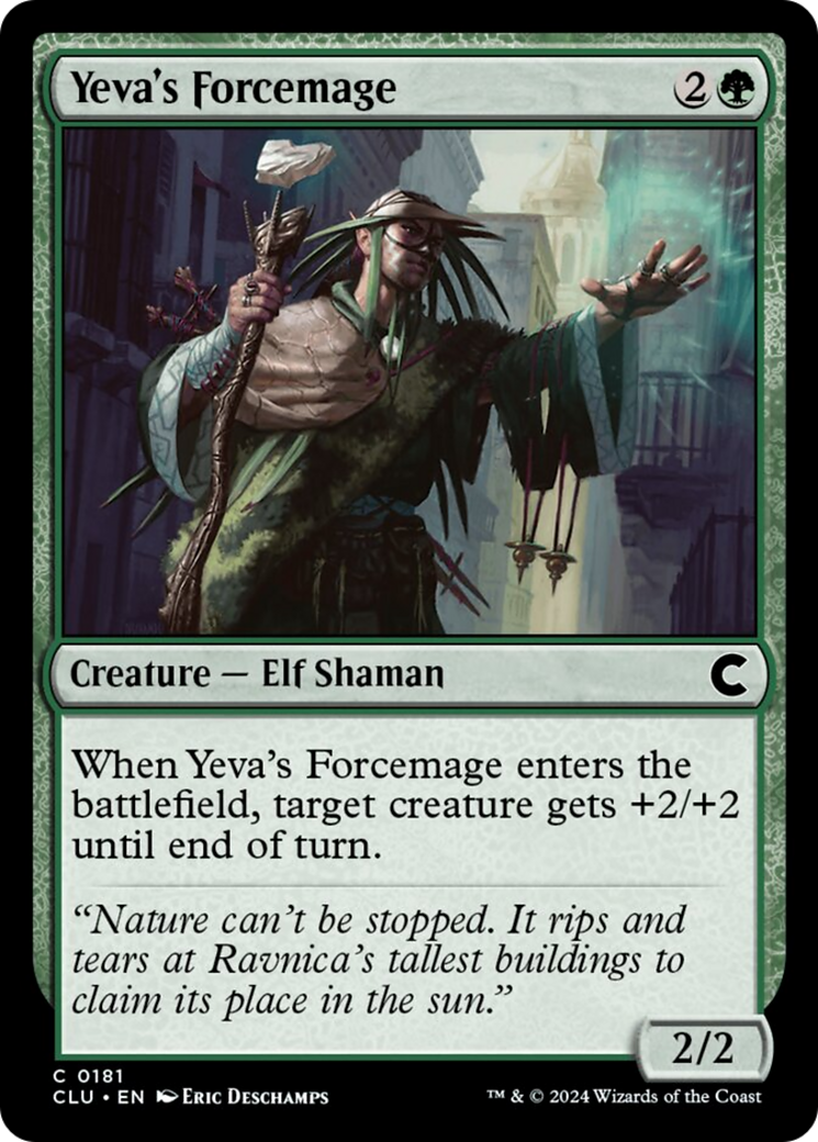 Yeva's Forcemage [Ravnica: Clue Edition] | Cracking-Singles