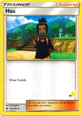 Hau (120/149) (Pikachu Stamp #42) [Battle Academy 2020] | Cracking-Singles