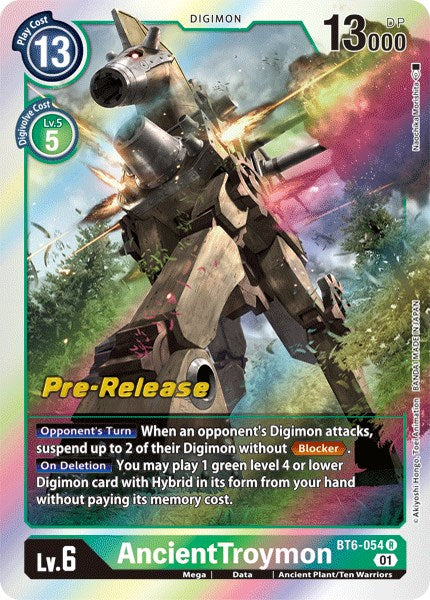 AncientTroymon [BT6-054] [Double Diamond Pre-Release Cards] | Cracking-Singles