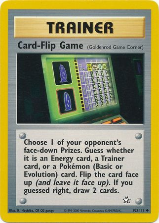 Card-Flip Game (92/111) [Neo Genesis Unlimited] | Cracking-Singles