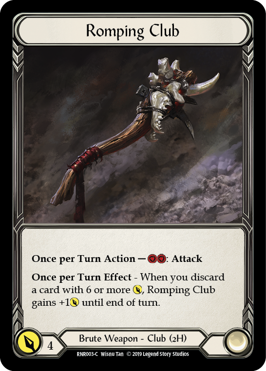 Romping Club [RNR003-C] (Rhinar Hero Deck)  1st Edition Normal | Cracking-Singles