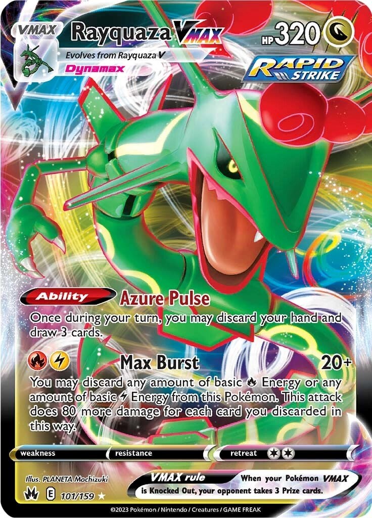 Rayquaza VMAX (101/159) (101) [Sword & Shield: Crown Zenith] | Cracking-Singles